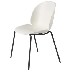 GUBI Beetle chair,  stackable, matt black - alabaster white