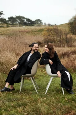 GUBI Beetle Outdoor dining chair, alabaster white