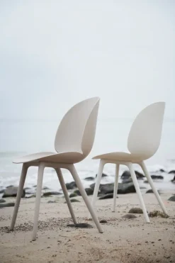 GUBI Beetle Outdoor dining chair, alabaster white