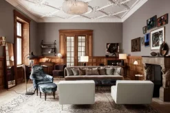 GUBI Bestlite BL1 table lamp, brass - bone china