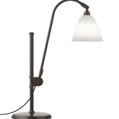 GUBI Bestlite BL1 table lamp, black brass - bone china