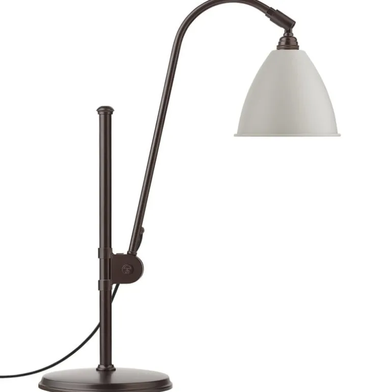 GUBI Bestlite BL1 table lamp, black brass - classic white