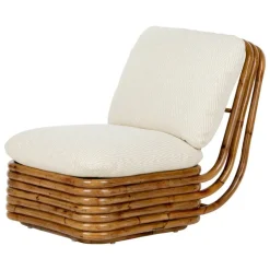 GUBI Bohemian 72 lounge chair, rattan - Chevron FR 002