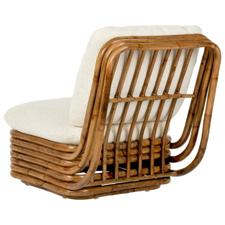 GUBI Bohemian 72 lounge chair, rattan - Chevron FR 002