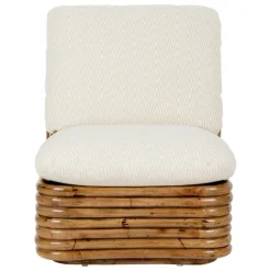 GUBI Bohemian 72 lounge chair, rattan - Chevron FR 002