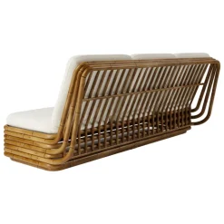 GUBI Bohemian 72 sofa, rattan - Diagonal Boucle 007