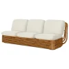 GUBI Bohemian 72 sofa, rattan - Chevron FR 002