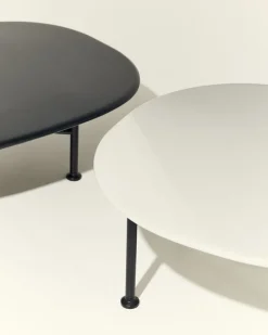 GUBI Carmel coffee table, 87,5 x 70 cm, black - midnight black