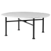 GUBI Carmel coffee table, 75 x 75 cm, black - clam white
