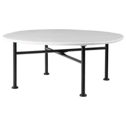 GUBI Carmel coffee table, 75 x 75 cm, black - clam white