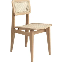 GUBI C-Chair, cane - oiled oak