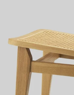 GUBI C-Chair, cane - oiled oak
