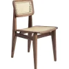 GUBI C-Chair, cane - oiled walnut