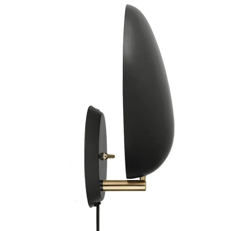 GUBI Cobra wall lamp, black
