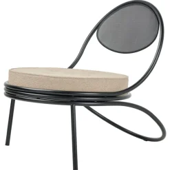 GUBI Copacabana lounge chair, black - Limonta Lorkey 41