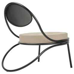 GUBI Copacabana lounge chair, black - Limonta Lorkey 41
