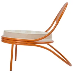 GUBI Copacabana lounge chair, orange - Limonta Leslie 40
