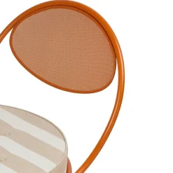 GUBI Copacabana lounge chair, orange - Limonta Leslie 40