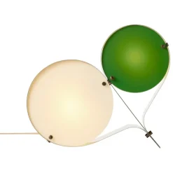 GUBI Coppia table lamp, steel, ivory - clover