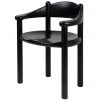 GUBI Daumiller armchair, black stained pine