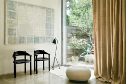 GUBI Daumiller armchair, black stained pine