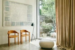 GUBI Daumiller armchair, golden pine