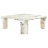 GUBI Doric coffee table, 80 x 80 cm, electric grey limestone