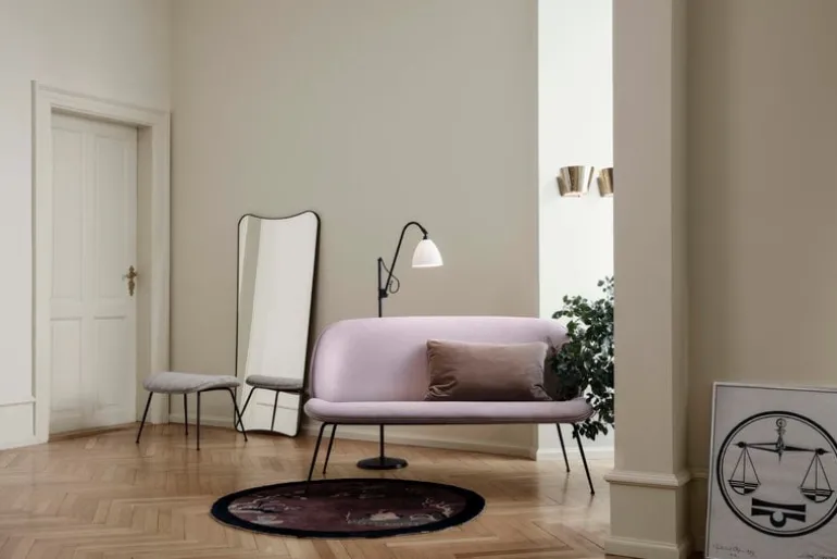 GUBI F.A. 33 mirror, 70 x 146 cm, black brass