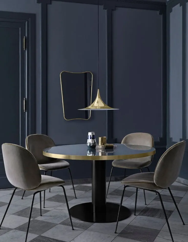 GUBI F.A. 33 mirror, 54 x 80 cm, polished brass