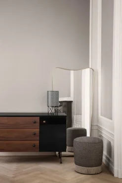 GUBI F.A. 33 mirror, 70 x 146 cm, polished brass