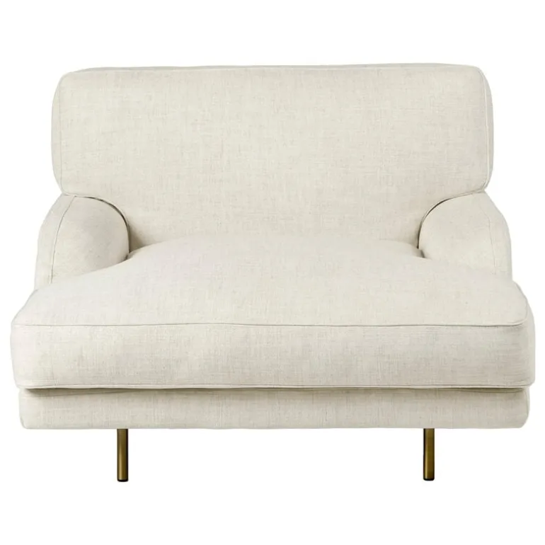 GUBI Flaneur lounge chair, antique brass - Indianskop 15