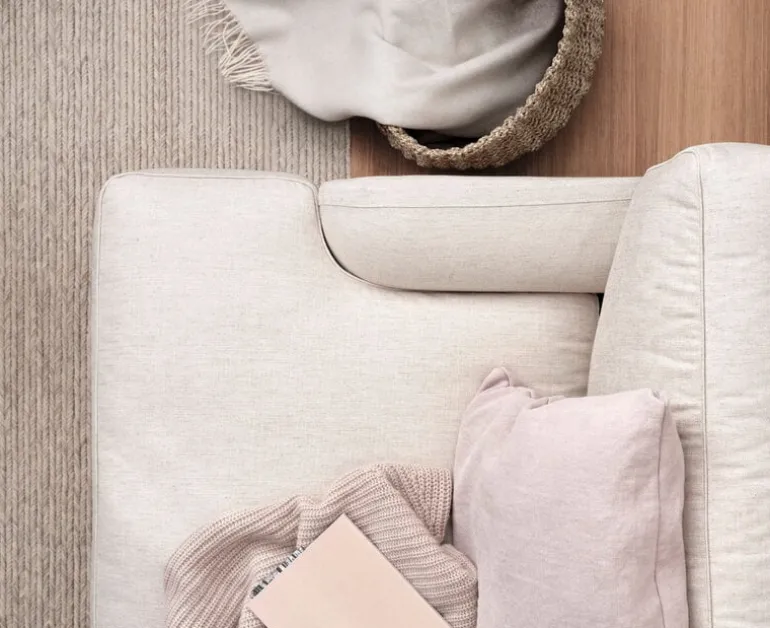 GUBI Flaneur 2-seater sofa, antique brass - Indianskop 15