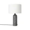 GUBI Gravity table lamp, small, grey marble - white