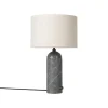 GUBI Gravity table lamp, small, grey marble - canvas