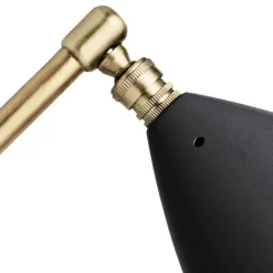 GUBI Gräshoppa table lamp, black semi matt