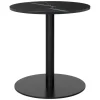 GUBI GUBI 1.0 lounge table, round 60 cm, black - black marble