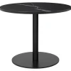 GUBI GUBI 1.0 lounge table, round 80 cm, black - black marble