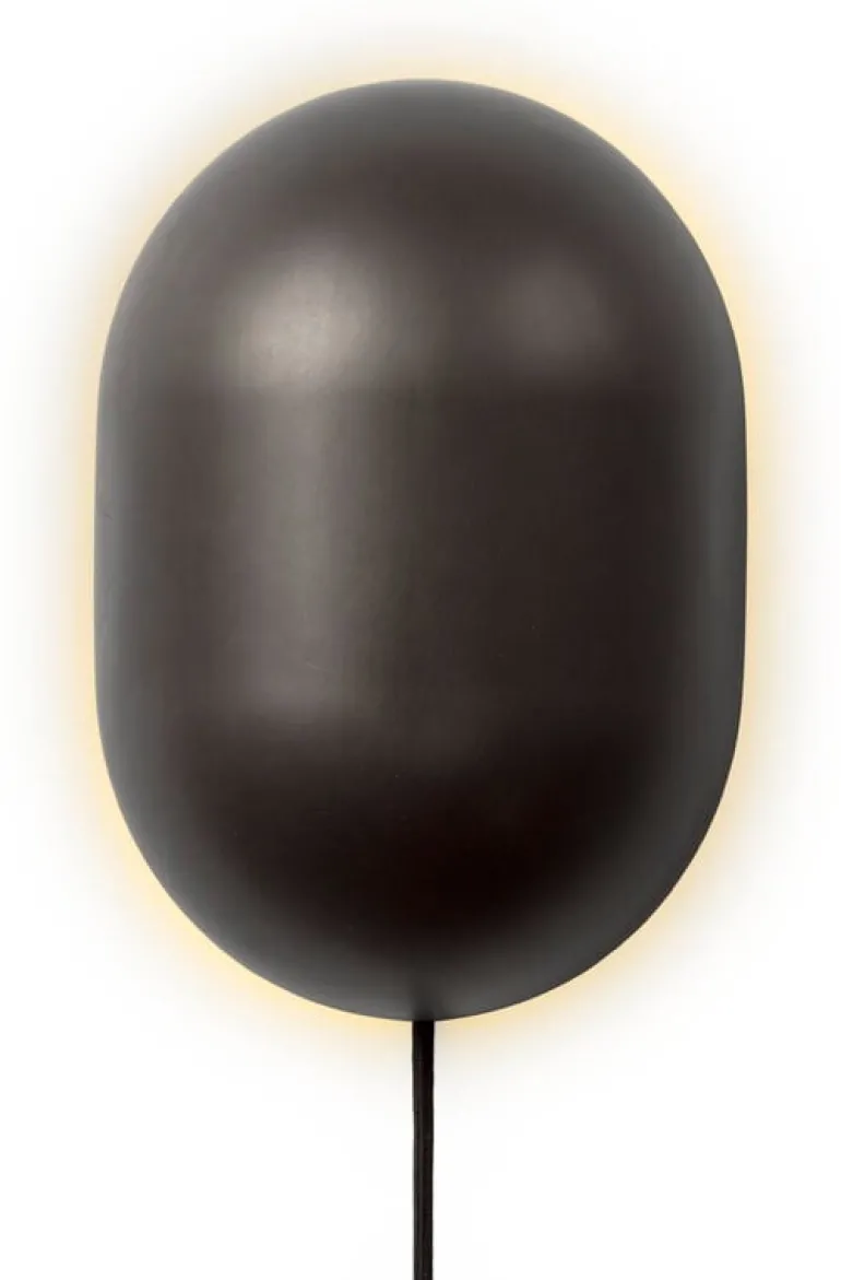 GUBI Howard wall lamp, gunmetal brass