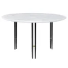 GUBI IOI coffee table, 70 cm, black - white marble