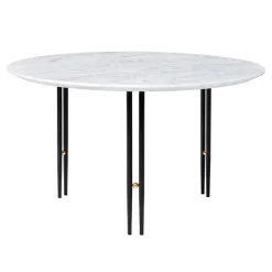GUBI IOI coffee table, 70 cm, black - white marble
