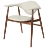 GUBI Masculo chair, oiled walnut, Eero Special FR Dedar 106