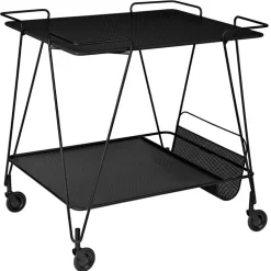 GUBI Mategot trolley, black