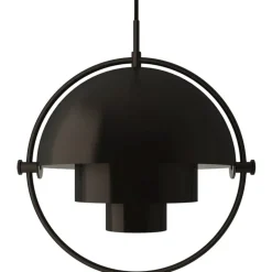 GUBI Multi-Lite pendant, black brass