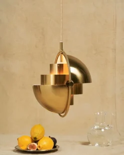 GUBI Multi-Lite pendant, brass
