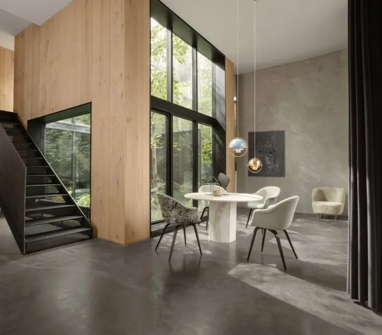 GUBI Multi-Lite pendant, brass - sea grey