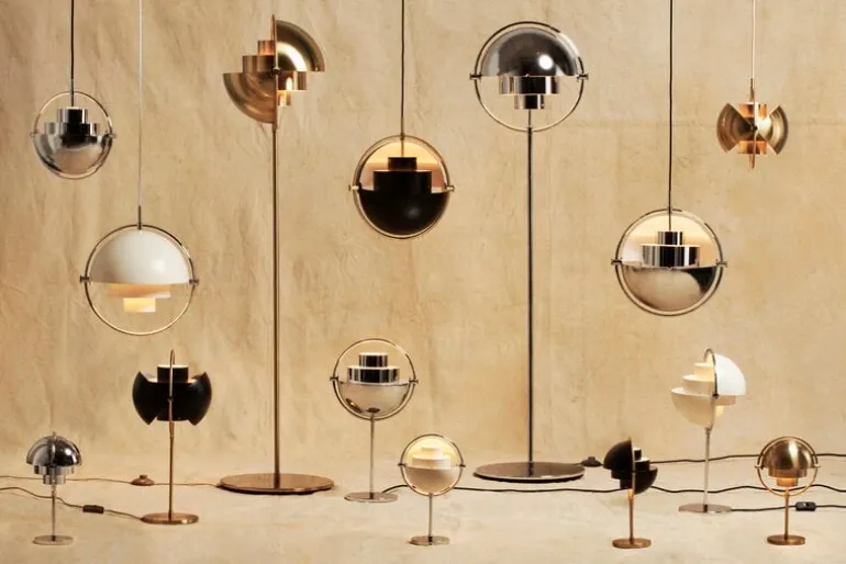 GUBI Multi-Lite pendant, chrome