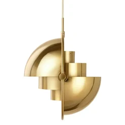 GUBI Multi-Lite pendant, small, brass - shiny brass