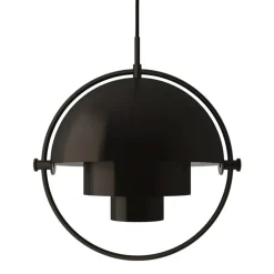 GUBI Multi-Lite pendant, small, black brass