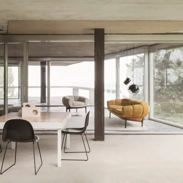 GUBI Multi-Lite pendant, small, black brass