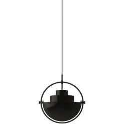 GUBI Multi-Lite pendant, small, black brass